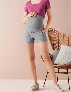 Odzież ciążowa - esmara Szorty ciążowe z elastycznym pasem, z bawełną organiczną - grafika 1