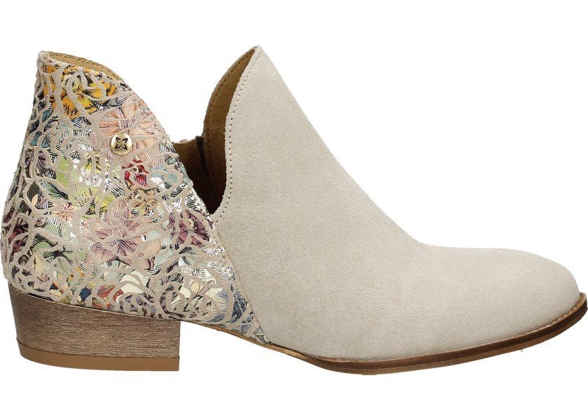 Maciejka Botki 04091-60/00-5 36 Skórzane Welurowe Kowbojki