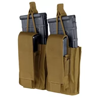 Odzież taktyczna i umundurowanie - Condor - Ładownica Kangaroo Mag Pouch Gen II na magazynek AR-15 i pistoletowy - Podwójna - Coyote Brown - 191232-498 - miniaturka - grafika 1