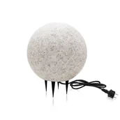 Lampy ogrodowe - Kula świecąca OGRODOWA FLORA M wodoodporna imitacja marmuru - miniaturka - grafika 1