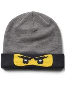 Czapki dla dzieci - LEGO Czapka beanie "Antony" w kolorze szarym - miniaturka - grafika 1