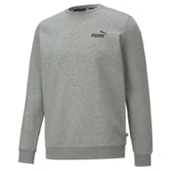 Bluzy sportowe męskie - Męska bluza dresowa z małym logo i okrągłym dekoltem Essentials PUMA - miniaturka - grafika 1