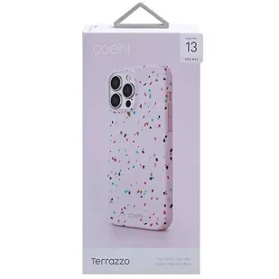 UNIQ etui Coehl Terrazzo iPhone 13 Pro Max 6,7" różowy/blush pink - Etui i futerały do telefonów - miniaturka - grafika 2