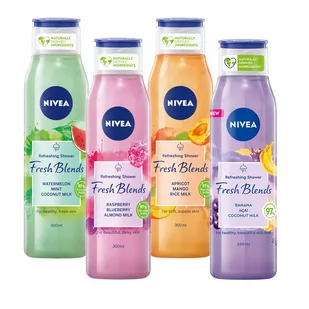Nivea Żel pod prysznic Fresh Blends zestaw 4x300ml - Kosmetyki do kąpieli - miniaturka - grafika 1