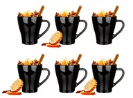 Kubki - Zestaw 6Szt Czarny Kubek 360Ml Duży Wytrzymały Elegancki - miniaturka - grafika 1