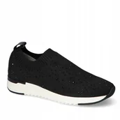 Półbuty damskie - Sneakersy Caprice 9-24700-26 Czarne cyrkonie r.40 - miniaturka - grafika 1