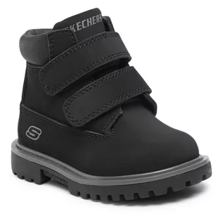 Buty dla chłopców - Trapery Skechers Mecca Sawmill 93159N/BLK Black - grafika 1