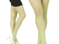 Dodatki do strojów karnawałowych - Rajstopy kabaretki neonowe zielone - miniaturka - grafika 1