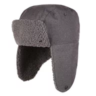 Czapki damskie - Regatta Męska wodoodporna czapka Halian Trapper II Rhino Marl L-XL - miniaturka - grafika 1