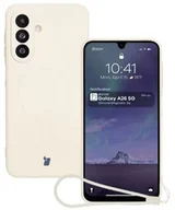 Etui i futerały do telefonów - Bizon Silikonowe etui z pierścieniem magnetycznym Case Silicone Magnetic Sq do Galaxy A26 5G, beżowe - miniaturka - grafika 1