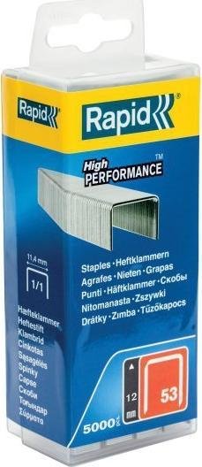Rapid Zszywki z drutu cienkiego nr 53 12 mm - opakowanie 5000 szt.