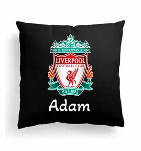 Foto Poduszka Czarna Liverpool F.C. + IMIĘ Prezent - Poduszki dekoracyjne - miniaturka - grafika 1