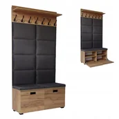 Szafki na buty - Zestaw do przedpokoju z panelami Szafka na buty Wieszak szer.100cm Kod: P16 - miniaturka - grafika 1