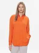 Koszule damskie - Calvin Klein Koszula K20K206777 Pomarańczowy Relaxed Fit - miniaturka - grafika 1