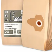 Worki do odkurzaczy - 20x Worek do Odkurzacza Einhell Tc-vc 18/20 Li S-Solo Papierowy 2A - miniaturka - grafika 1