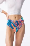 Majtki damskie - Figi damskie brazyliany z wysokim stanem w tropikalny wzór Jungle Simple Brasil Maxi - miniaturka - grafika 1