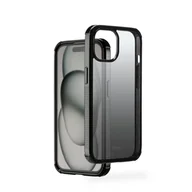 Etui i futerały do telefonów - Hama Etui na telefon komórkowy Extreme Protect do Apple iPhone 15 (licencja Bumper D3O, odporna na uderzenia, upadki i pęknięcia, etui do ładowania indukcyjnego, gradient) czarne - miniaturka - grafika 1