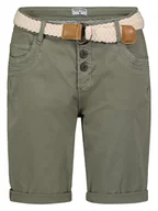 Spodenki damskie - Stitch & Soul Bermudy w kolorze khaki - miniaturka - grafika 1