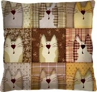 Kołdry i poduszki dla dzieci - Bertoni-arco Poduszka - PEXESO BEIGE - 40x40 cm - miniaturka - grafika 1