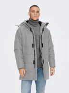 Kurtki męskie - Only & Sons Kurtka zimowa 22020156 Szary Regular Fit - miniaturka - grafika 1
