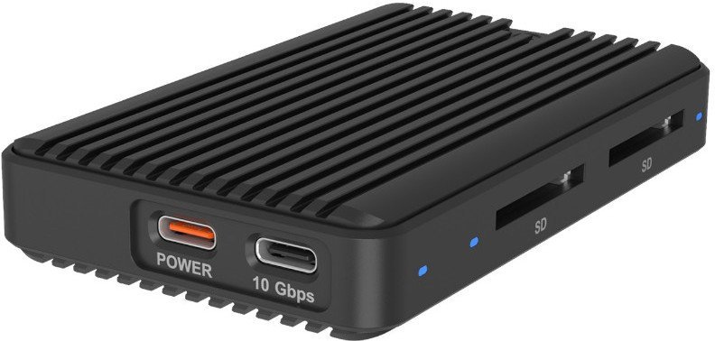 ICY BOX IB-CR602M-C31 M.2 NVMe/SATA SSD case with cardreaderr 2x SD 4.0 IB-CR602M-C31