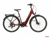 Rowery elektryczne - Rower elektryczny Kross Trans Hybrid LS 3.0 504 Wh UNI rubinowy/srebrny połysk 2024 - miniaturka - grafika 1