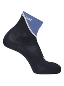 Skarpetki męskie - SALOMON Skarpety "Pulse Ankle" w kolorze granatowo-błękitnym do biegania - miniaturka - grafika 1