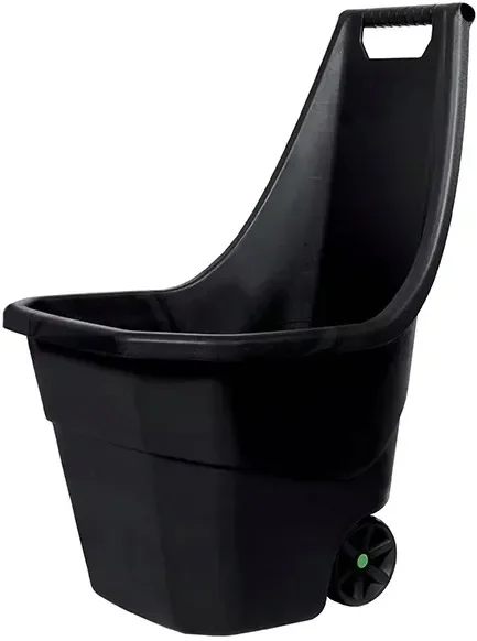 Taczka ogrodowa plastikowa czarna lekka 55l