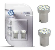 Żarówki samochodowe - Dioda LED P21W M-Tech G18 8xSMD2835 Zimna Biel - miniaturka - grafika 1