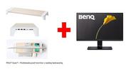 Akcesoria do monitorów - MONITOR BENQ LED 23.8" GW2475H+POUT Eyes7 podstawka pod monitor z szyb. ładowarką biała - miniaturka - grafika 1