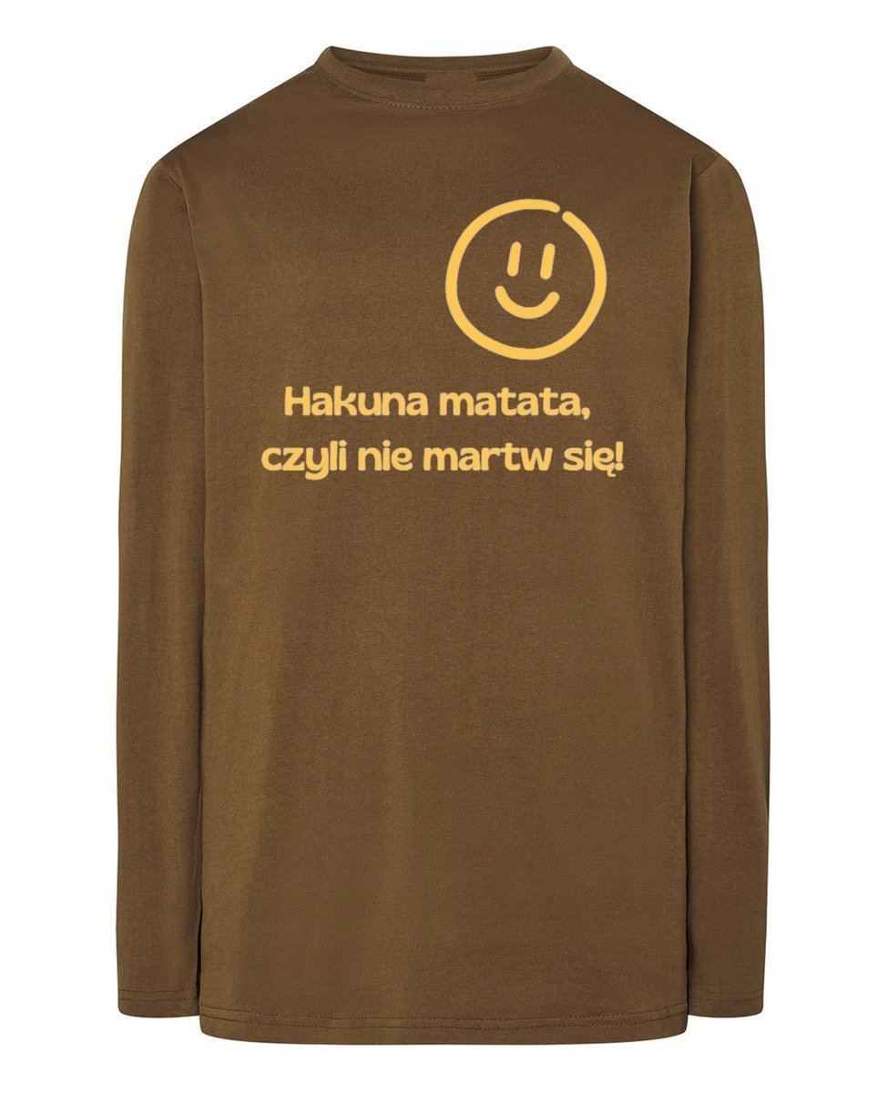 Longsleeve męski Nie martw się Hakuna Matata r.M