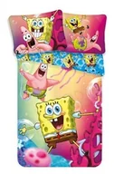 Pościel dla dzieci - Jerry Fabrics Pościel bawełniana 140x200 Sponge Bob Kanciastoporty 0920 Patryk Rozgwiazda gąbka SpongeBob - miniaturka - grafika 1