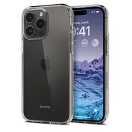 Etui i futerały do telefonów - Etui CRONG Crystal Slim Cover do Apple iPhone 15 Pro Przezroczysty - miniaturka - grafika 1