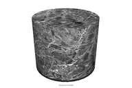 Pufy i podnóżki - Szara pufa do przedpokoju motyw marmuru RASIL - miniaturka - grafika 1