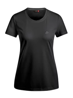 Koszulki sportowe damskie - Maier Sports Koszulka funkcyjna "Waltraud" w kolorze czarnym - grafika 1