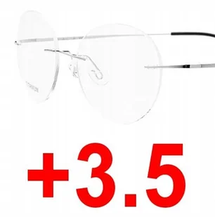 OKULARY KOREKCYJNE bezramkowe LENONKI +3.5 - Okulary korekcyjne, oprawki, szkła - miniaturka - grafika 1