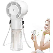 Wentylatory - Przenośny wentylator Akumulatorowy wentylator z funkcją mgiełki z baterią 1200 mAh Chłodnica powietrza idealna do aktywności na świeżym powietrzu - miniaturka - grafika 1