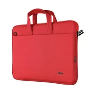 Torby na laptopy - Trust Torba na laptopa Bolonia Eco 15.6 cali Czerwony - miniaturka - grafika 1