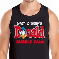 Koszulki męskie - 0717 Tank Top Koszulka Kaczor Donald S Czarna - miniaturka - grafika 1