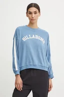 Bluzy damskie - Billabong bluza New School Crew damska kolor niebieski z aplikacją ABJFT00461 - miniaturka - grafika 1
