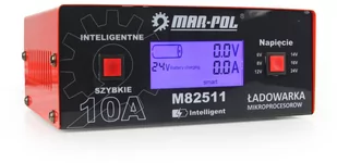 Prostownik mikroprocesorowy 10A 6V 12V 24V Mar-Pol - Prostowniki samochodowe - miniaturka - grafika 1