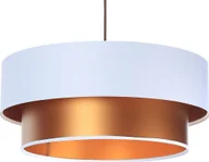 Lampy sufitowe - Lampa wisząca Lumes Miedziano-biała duża lampa wisząca glamour - S420-Veda - miniaturka - grafika 1
