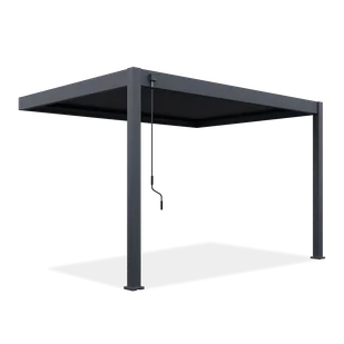 Przyścienna pergola ELEGANCE WALL 3x4 Anthracite - Gutroof - Kratki i pergole - miniaturka - grafika 1
