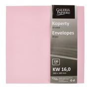 Koperty - Galeria Papieru Koperty 160x160 różowe satyna gładkie 130g (10) - miniaturka - grafika 1