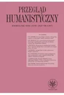 Czasopisma - Przegląd Humanistyczny 2024/4 (487) - miniaturka - grafika 1