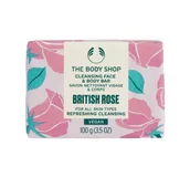 Mydła - THE BODY SHOP BRITISH ROSE OCZYSZCZAJĄCE MYDŁO DO TWARZY I CIAŁA 100G - miniaturka - grafika 1