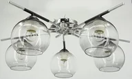 Lampy sufitowe - Lampa sufitowa z otwartymi kloszami 1955/5 8C BL z serii IKER - miniaturka - grafika 1