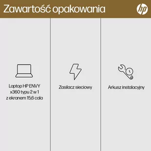 HP ENVY x360 15-fh0006nw Ryzen 5 7530U 15.6" FHD 16GB LPDDR4 SSD512 Radeon Integrated Graphics No ODD Win11 2Y Nightfall Black 9S4R9EA - Laptopy - miniaturka - grafika 2