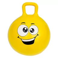 Piłki dla dzieci - Piłka do skakania gumowa skacząca 45 cm żółta 086 - miniaturka - grafika 1