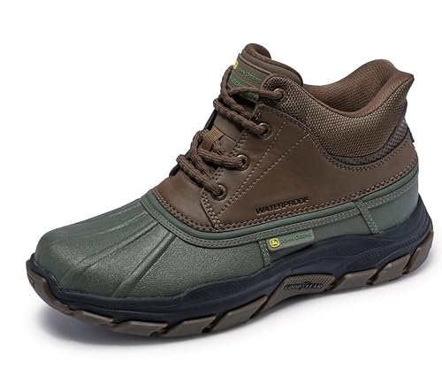 Skechers Męskie botki John Deere RESPECTED SWAMPER Botki, oliwkowo-brązowe, 40 EU, Oliwkowy brąz, 42 EU
